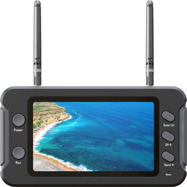 4.3-inch 800480 HD 5.8G FPV Monitor 5645-5945MHz One-click Automatic Channel Search