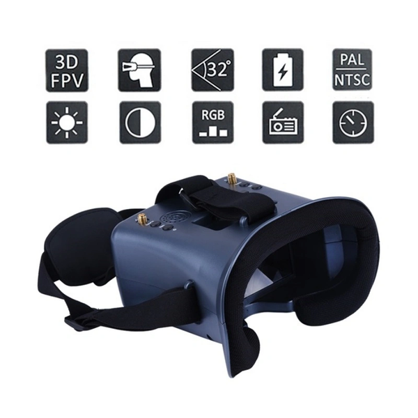 5.8G FPV Goggle 4.3 Inch Double Antenna FPV Glasses 008D