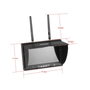 7-inch 5.8G FPV Monitor 40CH with LCD Screen Receiver DVR- 5802D