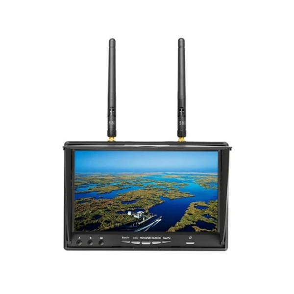 7-inch 5.8G FPV Monitor 40CH with LCD Screen Receiver DVR- 5802D