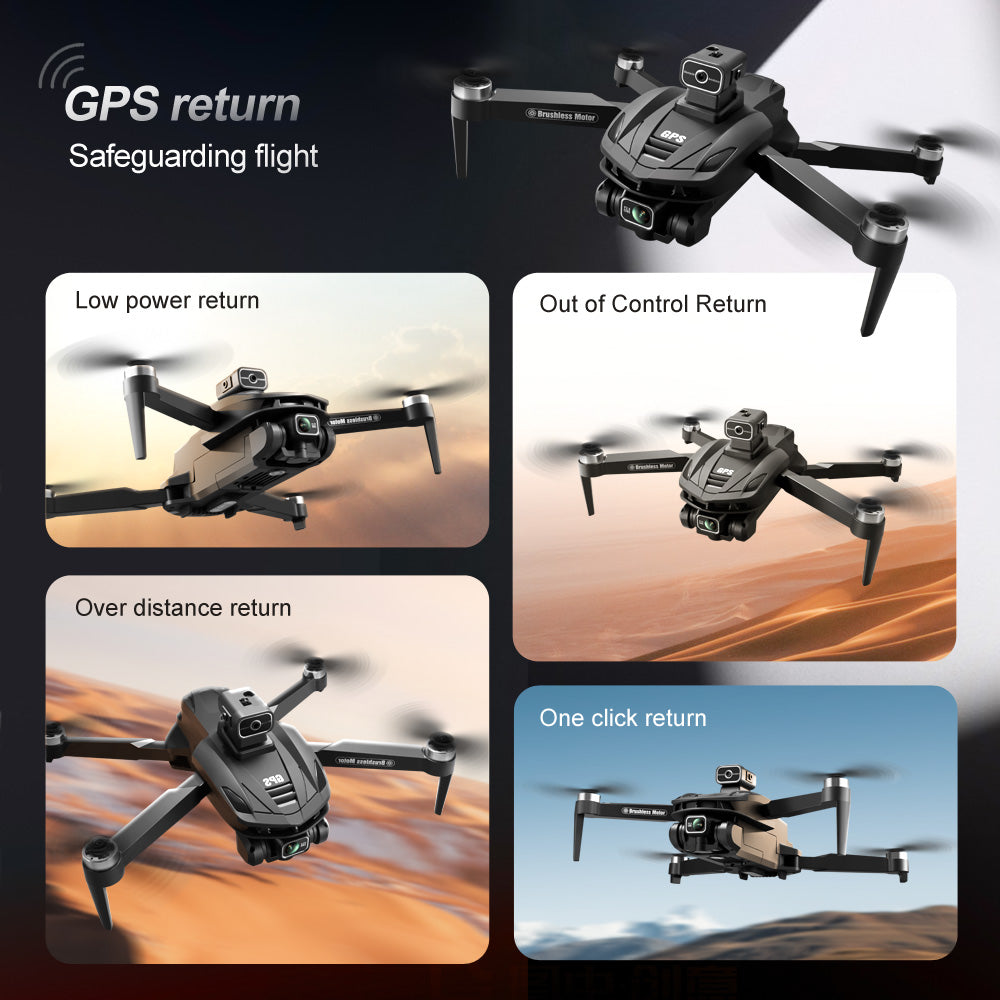 V168 PRO MAX 8K-GPS Brushless Obstacle Avoidance Drone (GPS/General Brush Version)