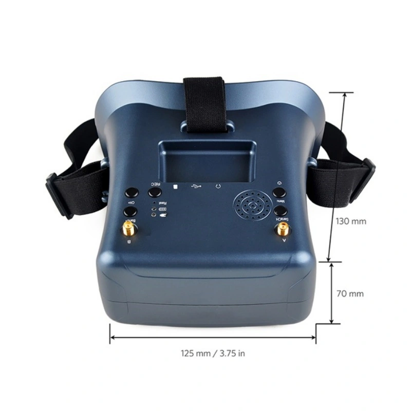 5.8G FPV Goggle 4.3 Inch Double Antenna FPV Glasses 008D