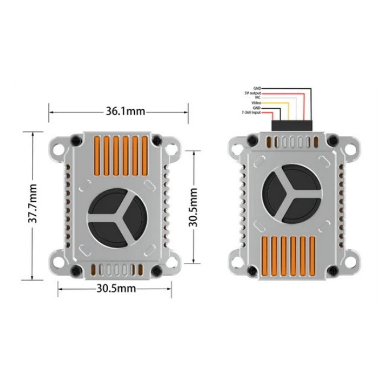 1.2G 2W 9CH FPV VTX Long Range Video Transmitter