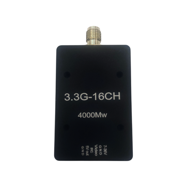 3.3GHz 4W Long Range FPV VTX Analog Video Transmitter 16CH (3170MHz-3470MHz)