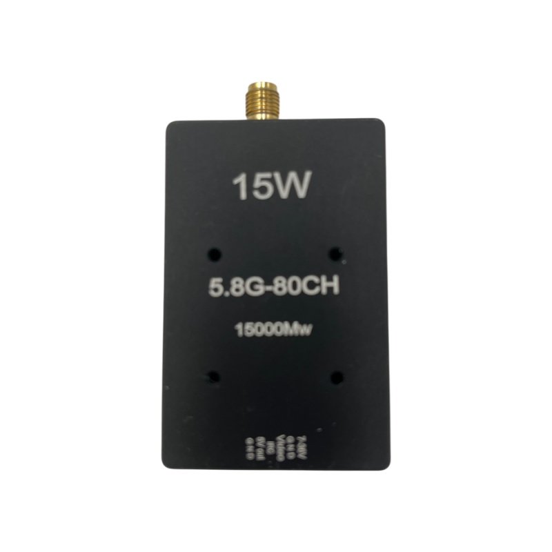 4.9-5.9GHz 15W Long Range FPV VTX Analog Video Transmitter 80CH (4990MHz-5945MHz)