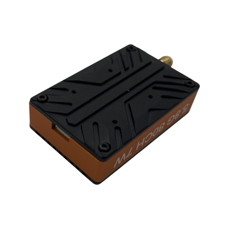 4.9-5.9GHz 7W Long Range FPV VTX Analog Video Transmitter 80CH (4990MHz-5945MHz)