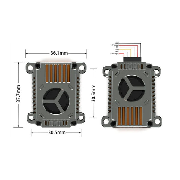 5.8G 3W 48CH FPV VTX Long Range Video Transmitter