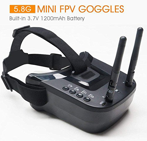 3-inch 5.8GHz 40CH FPV Goggle First Person View Glass VR009 Black