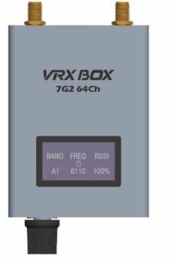 7.2GHz FPV VRX Video Receiver Box 64CH (6110-7210MHz)